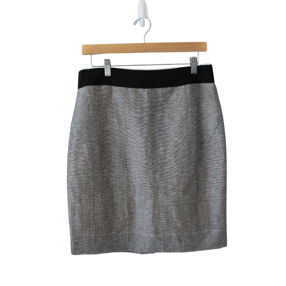 J.Crew Beige/Black Crinkled Linen Mini Skirt in size 8